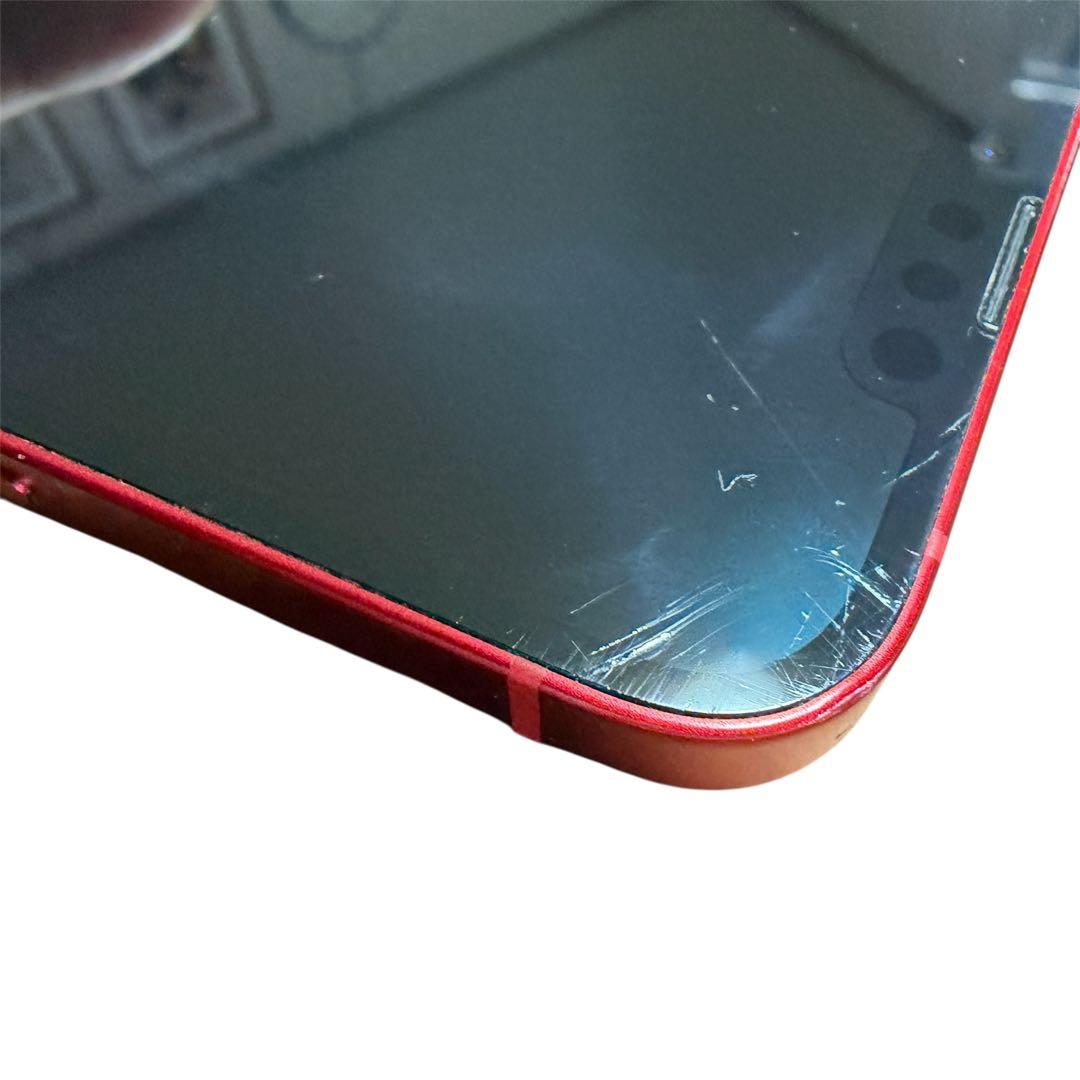 iPhone 13 128gb レッド　Apple 画面擦れ