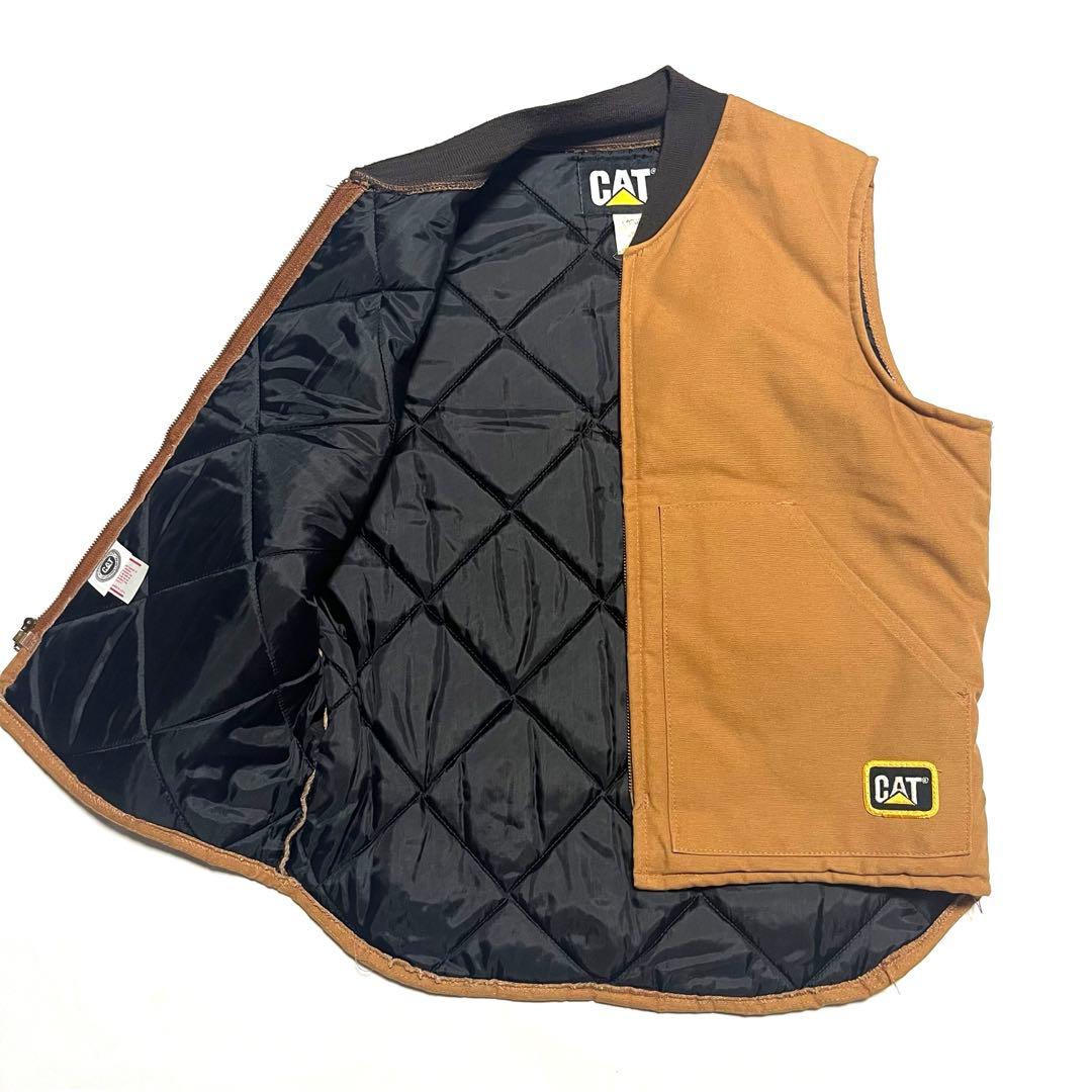 80s CAT CATERPILLAR キャタピラー ダッグベスト USA製