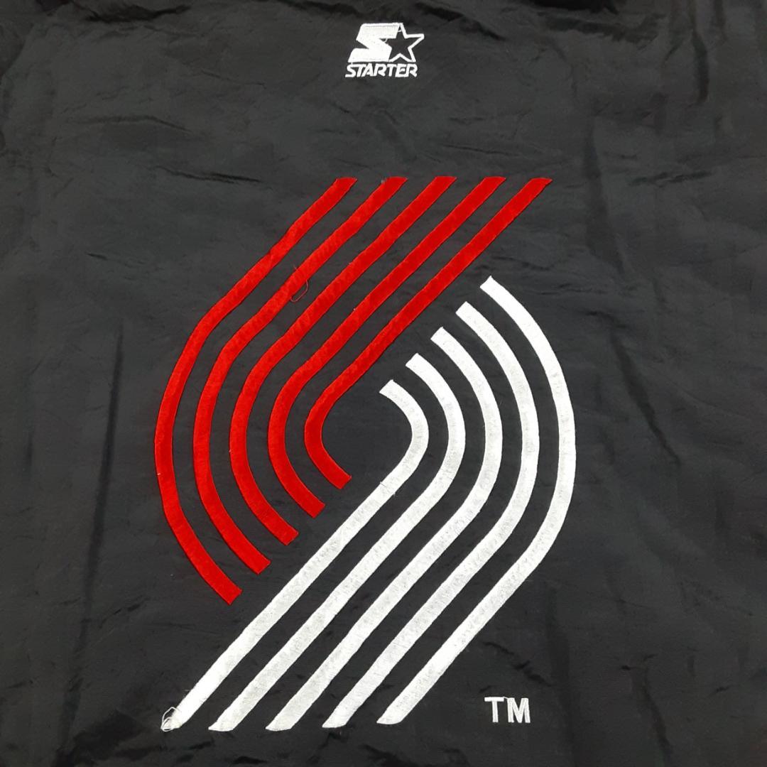 美品◎スターター ハーフジップジャケット ブラック 黒 レッド 赤 ポートランド