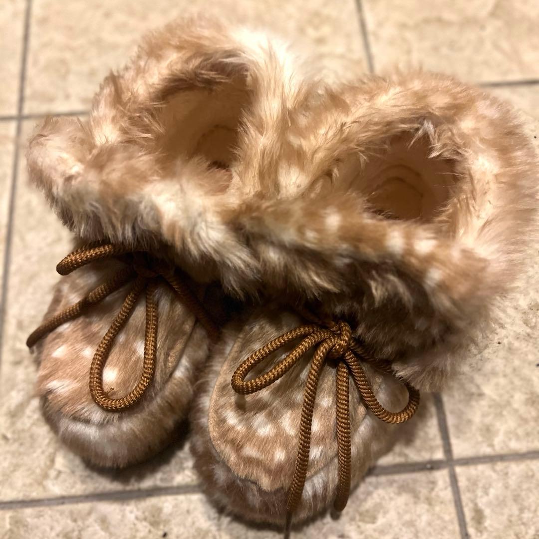 ニコアンド　niko and… オリジナルフェイクムートンモカシンブーツ　M