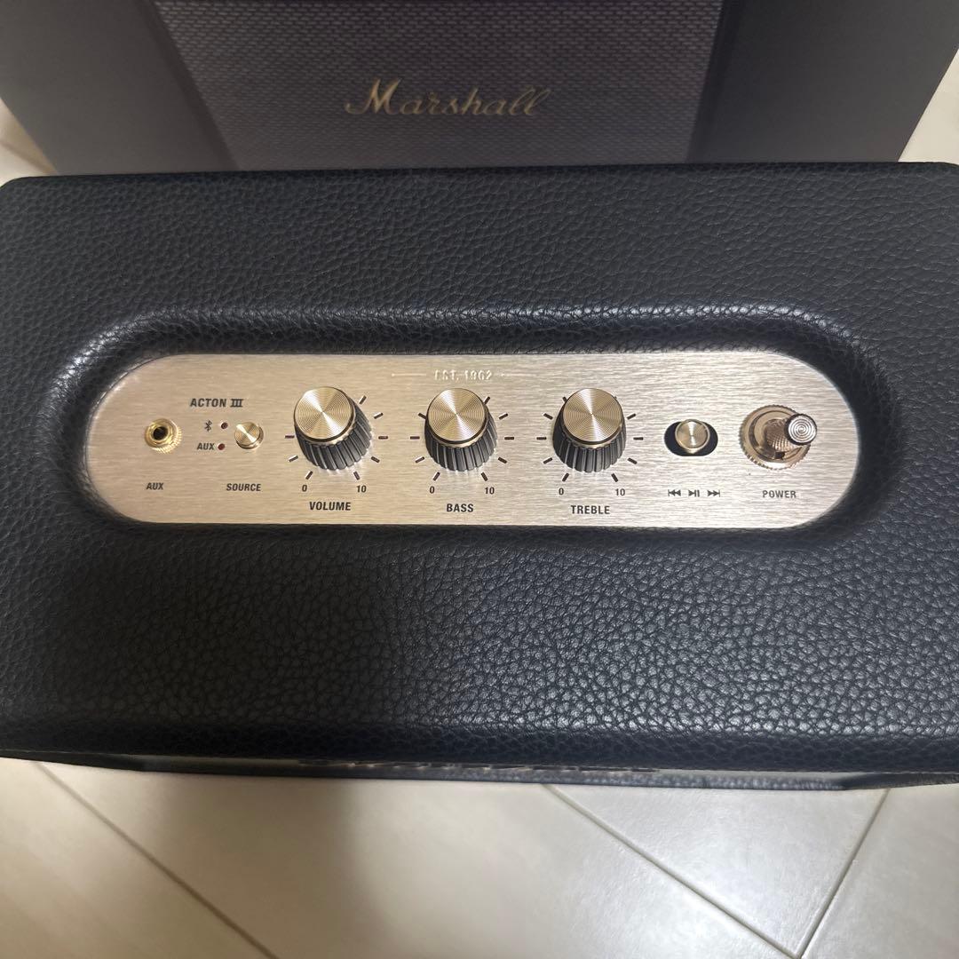 マーシャル　ACTON III　Marshall ワイヤレススピーカーほぼ新品
