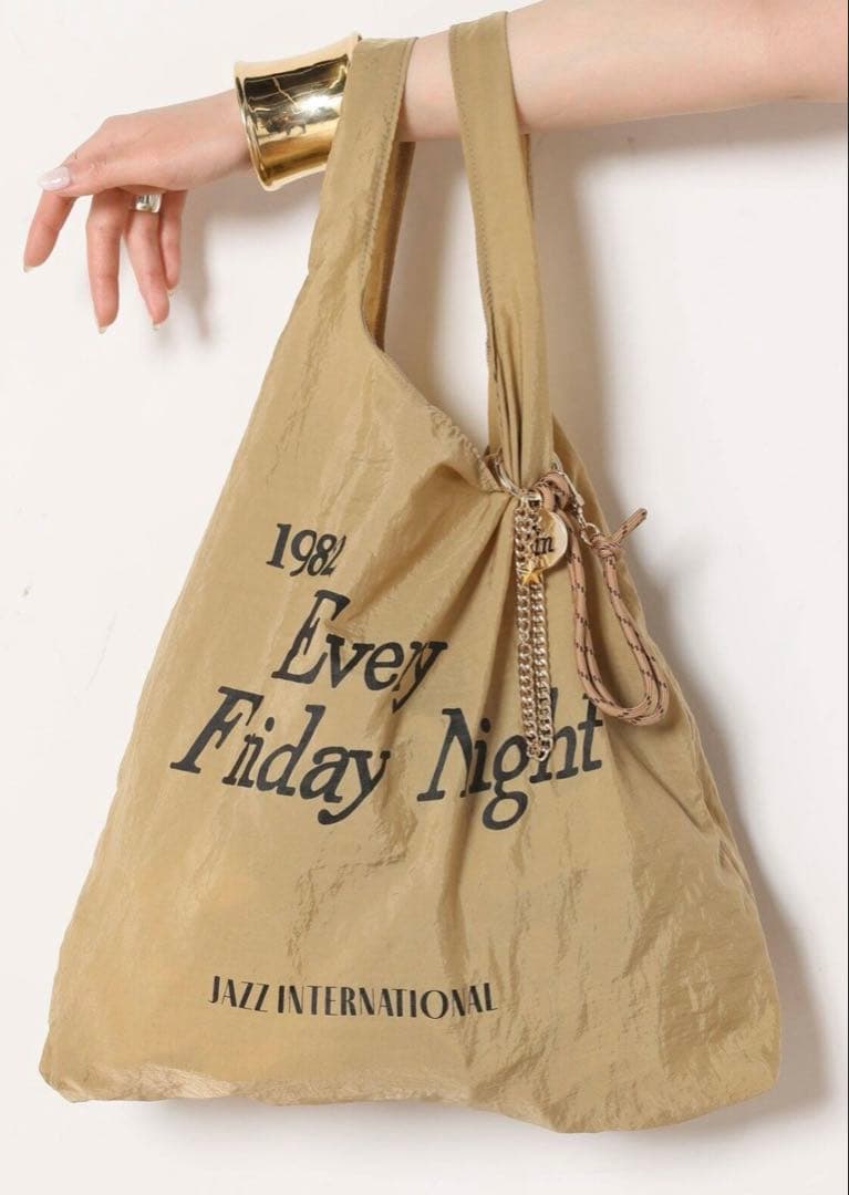 SKIN/スキン　別注フォルダブルパッカブルトートwithチャーム