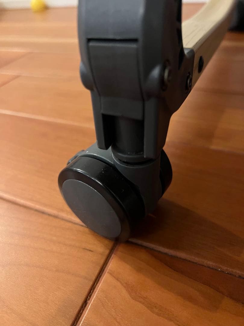 ベビーベッド グレー 蚊帳付き