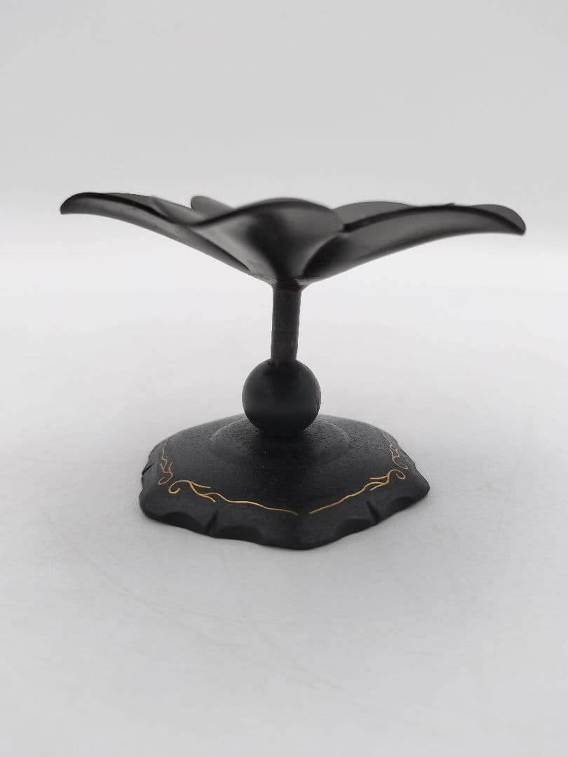 b258 【新品・未使用】蓋置 嵌金 突羽根 和田美之助 木箱 茶道具