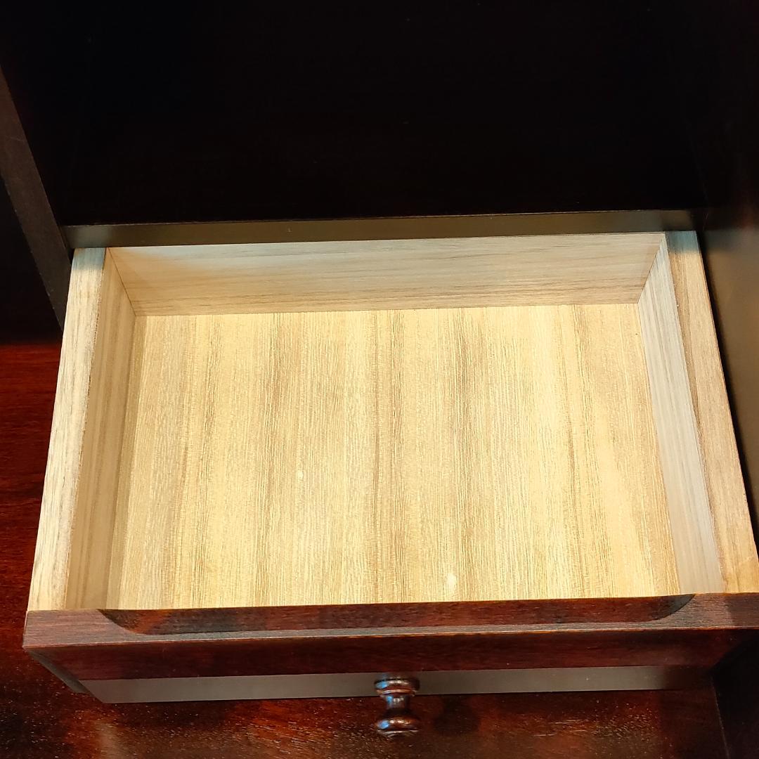 北海道民芸　ライディングビュロー　デスク　樺材　コンセント付き