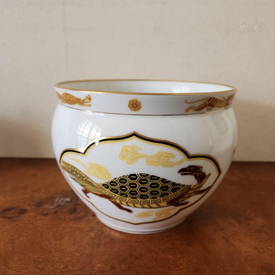 美品　大倉陶園 飾鉢　「玄武」 フランクリンポーセン