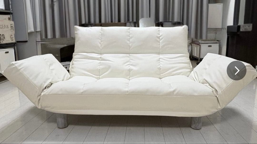 2人掛けソファ　ローソファ　フロアソファ　座椅子　コンパクト