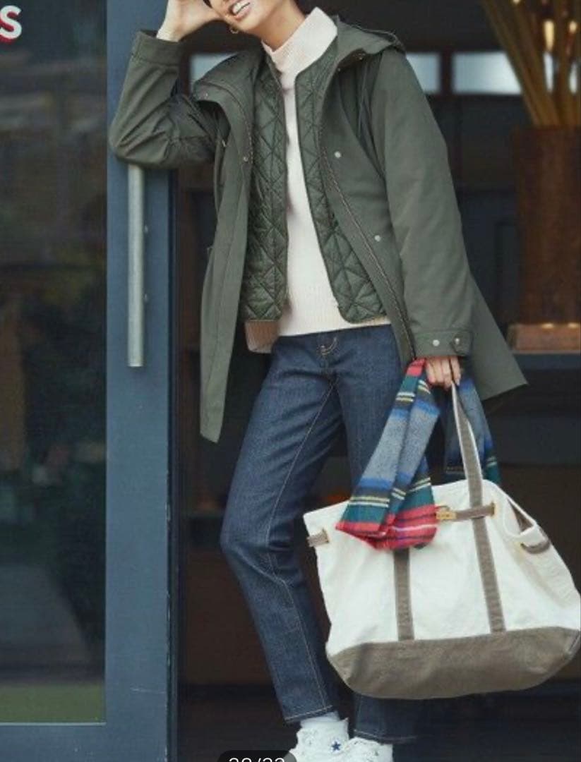 【未使用タグ付き】23区 ライナー付き マルチウェイコート モッズコート