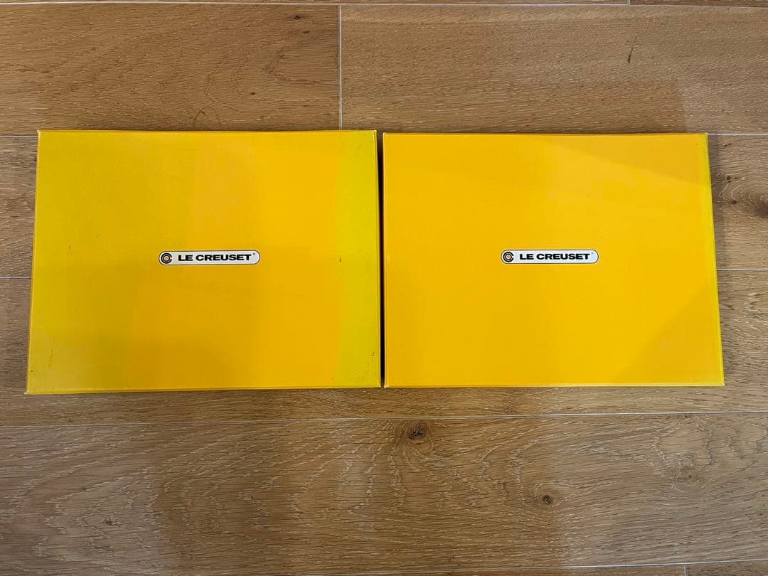 新品未使用　LE CREUSET グレー 皿 マルチオーバルプレート　2枚セット