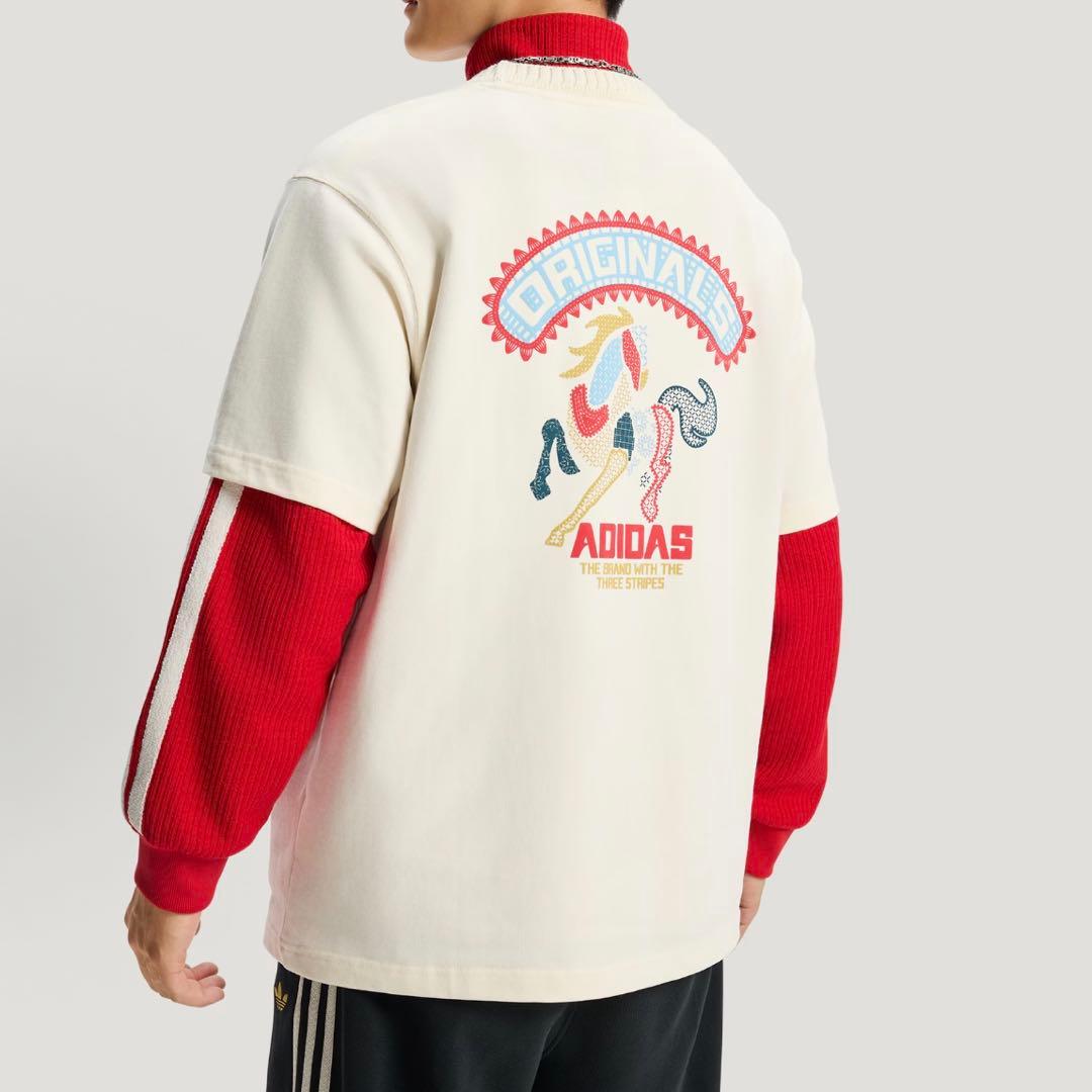 新品L Adidas FW25 CNY 馬年限定 半袖Tシャツ KT0713