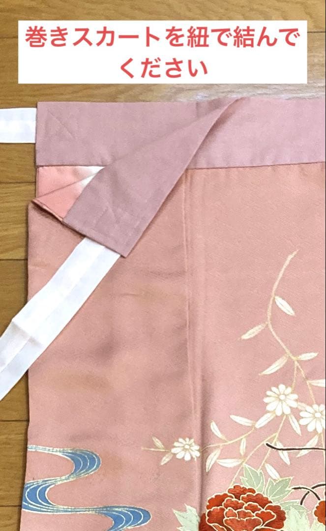【うさぎ】二部式着物(訪問着)➕作り帯(二重太鼓)
