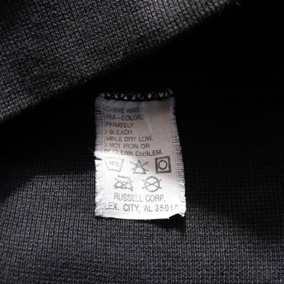 ハイコットン ブラック USA製 90s Russellラッセル スウェットXL