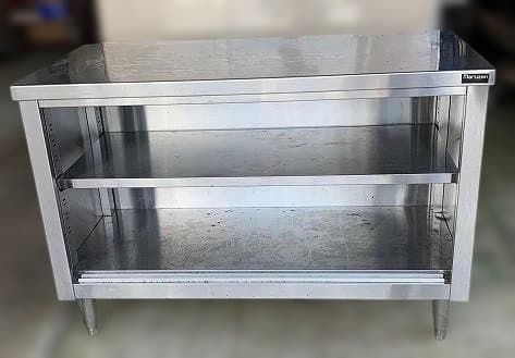 マルゼン 業務用 キャビネットテーブル ステンレス製作業台 引き戸付き 厨房