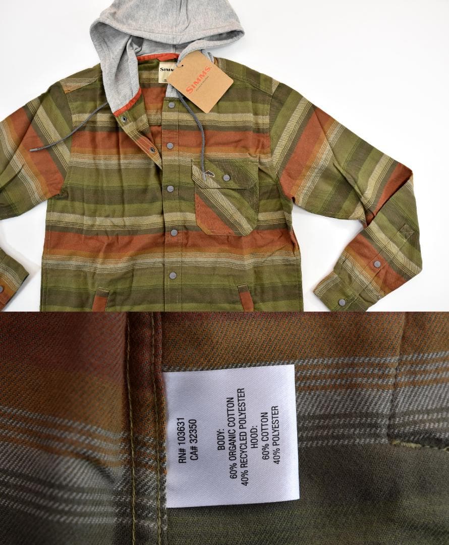Simms★シムス Santee Flannel フーディ size:S