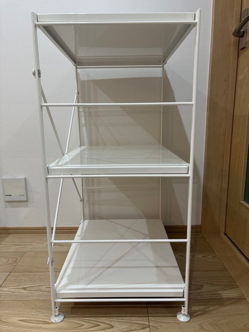 【無印良品】MUJI スチールユニットシェルフ　ライトグレー
