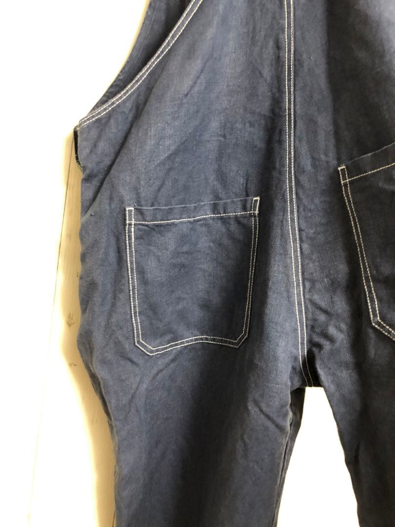 TOKYOHEMPCONNECTION HEMPオーバーオール ネイビー L