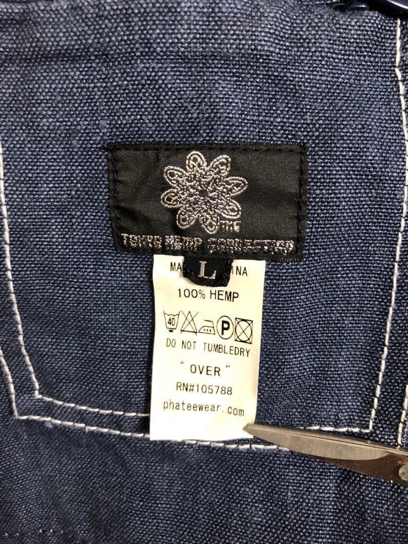 TOKYOHEMPCONNECTION HEMPオーバーオール ネイビー L