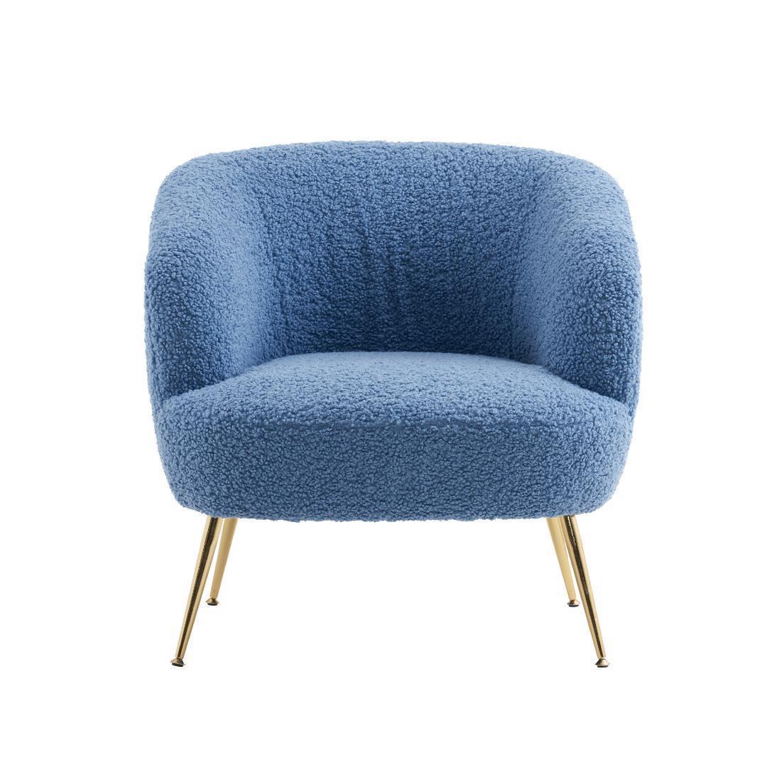 【ネイビー】ソファ チェア 一人掛けソファ リビングチェア ふんわり 柔らかい