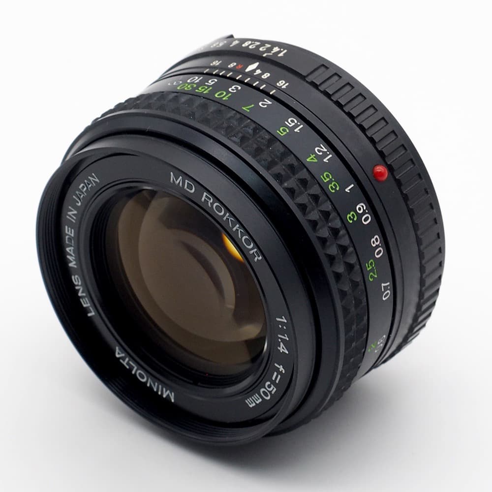 動作品・実写確認済 MINOLTA XD＋MD ROKKOR 50mm f1.4
