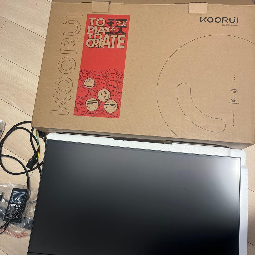KOORUI ゲーミングモニター WQHD 27インチ 湾曲モニター180Hz