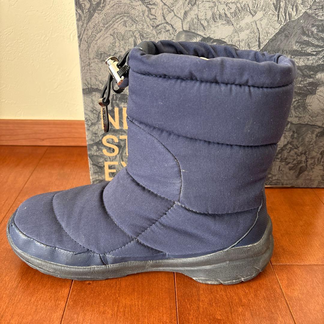 美品ノースフェイスTHE NORTH FACEヌプシ ブーツ24cm防寒ネイビー