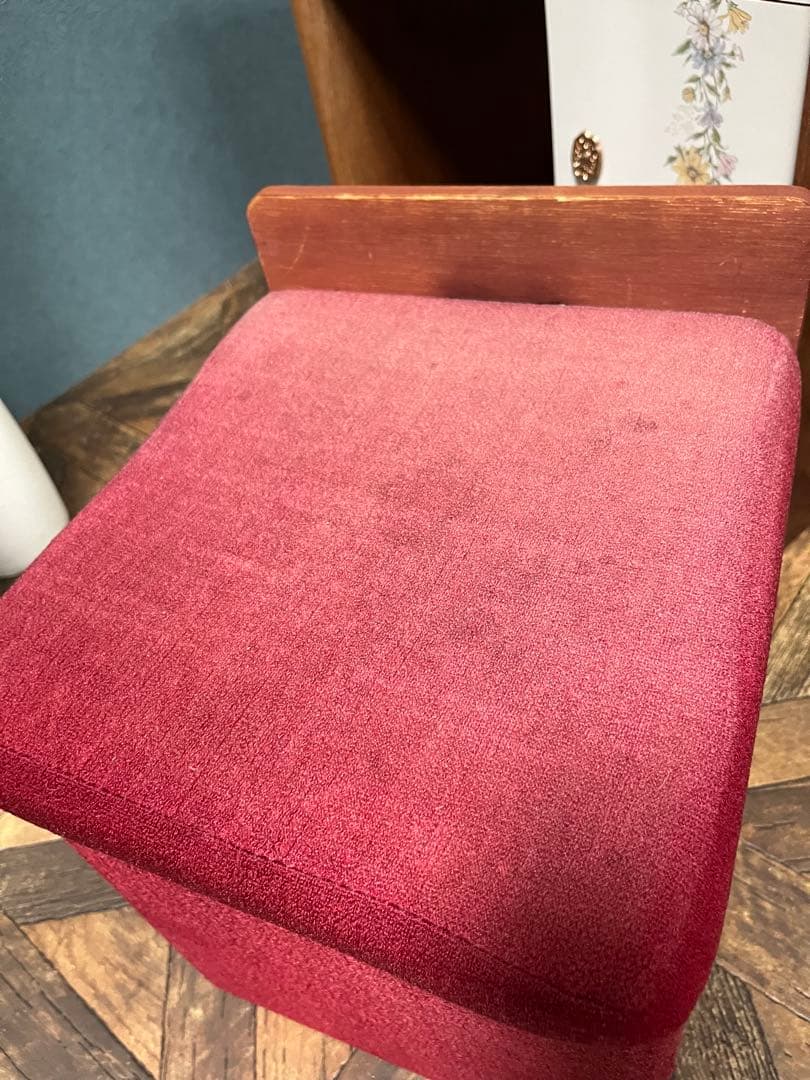 鏡台 ドレッサー 椅子 セット インテリア 昭和レトロ 当時物 花柄レトロポップ