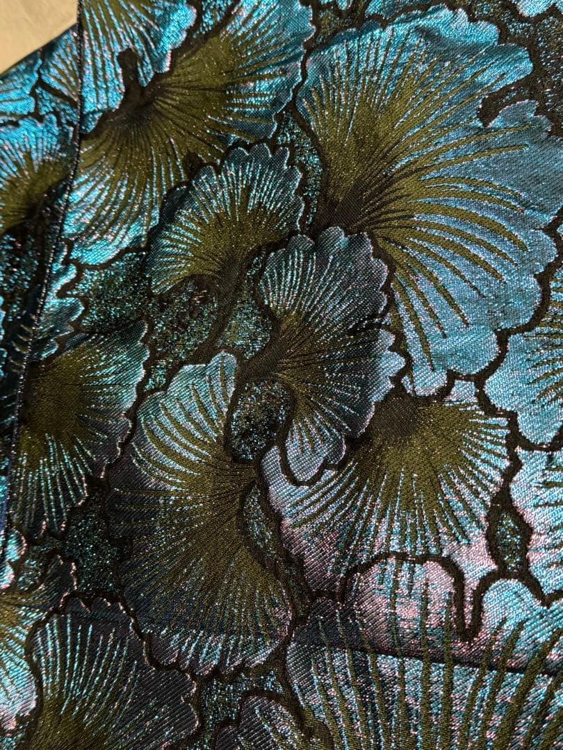 大人兵児帯【スノーホワイトプラチナシルバー】【夢想花】セット