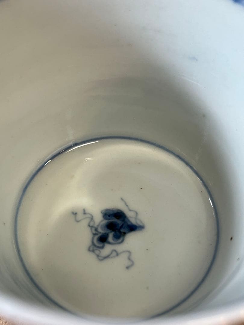 古い蕎麦猪口　そばちょこ　湯呑み　2個セット　古雑貨　アンティーク　昭和レトロ