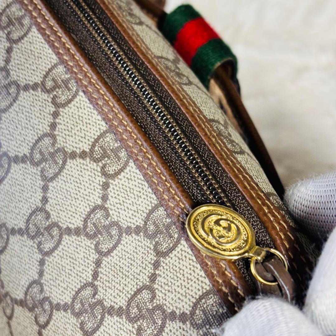 希少品 GUCCI ヴィンテージ シェリーライン ショルダーバッグ gg柄