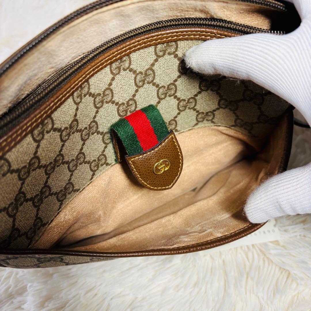 希少品 GUCCI ヴィンテージ シェリーライン ショルダーバッグ gg柄