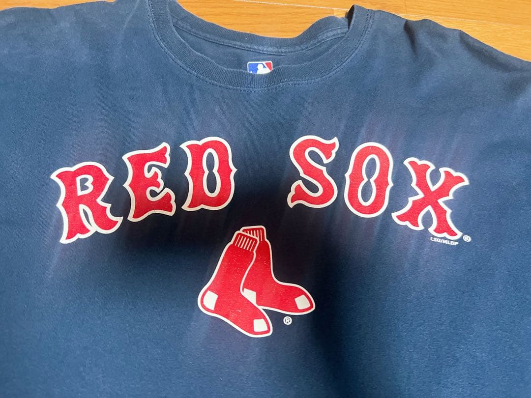 MLB レッドソックス ロゴ　　Tシャツ ネイビー コットン100%  半袖