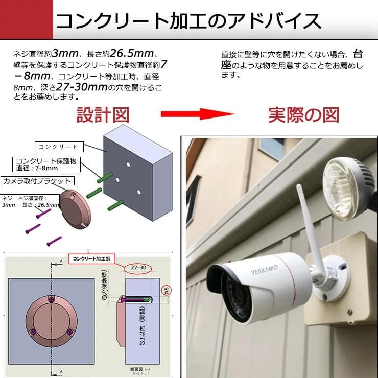 防犯カメラ ワイヤレス 屋外 200万画素 中古