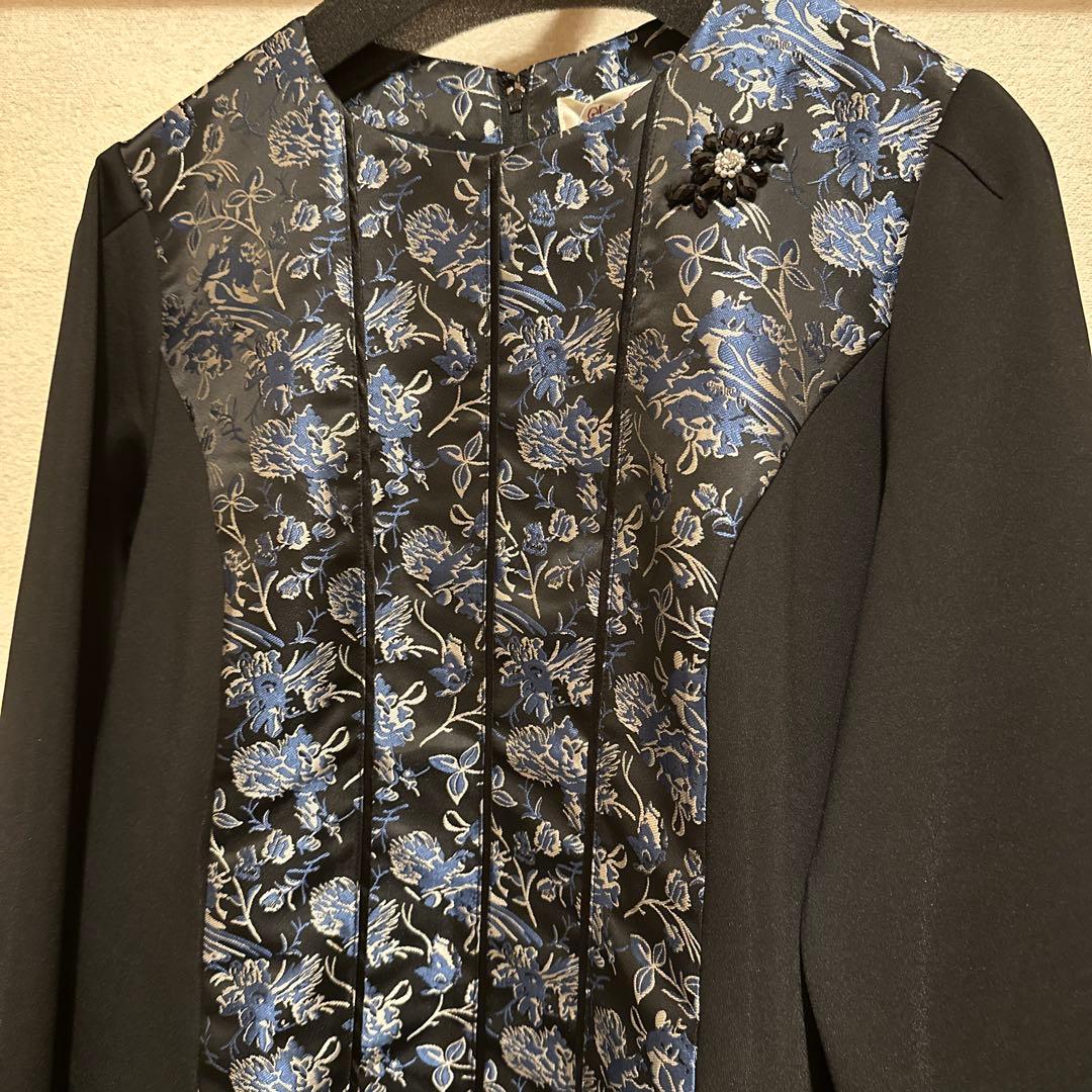 Super Beauty 2025タグ付ジャガード織切替ワンピース