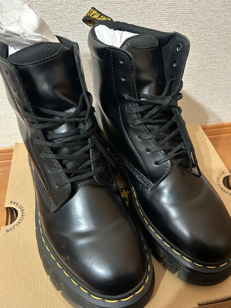 Dr.Martens/RIKARD 8I ブラック ワークブーツ UK7