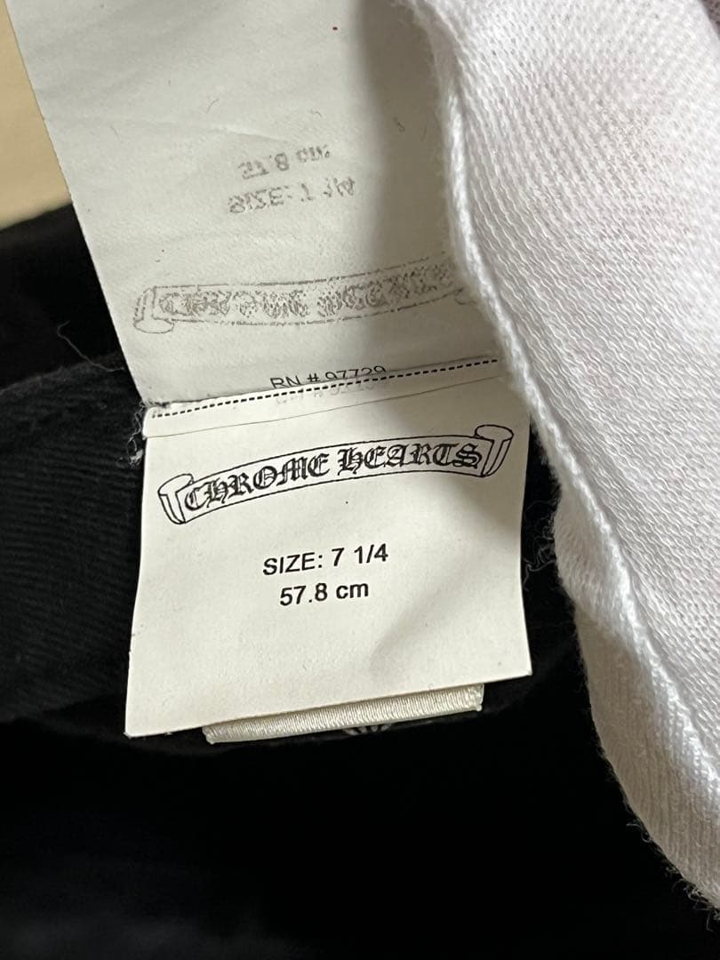 CHROME HEARTS 黒刺繍　 ホースシューステッチデニムキャップ付属なし