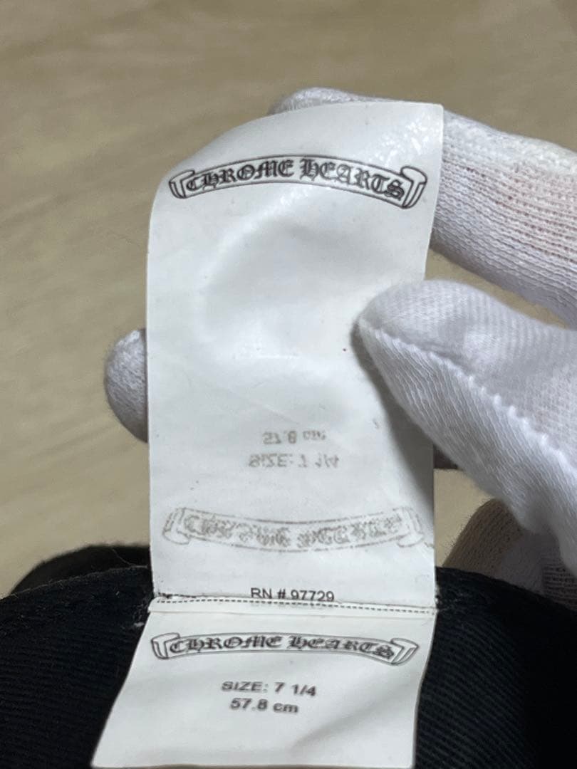 CHROME HEARTS 黒刺繍　 ホースシューステッチデニムキャップ付属なし