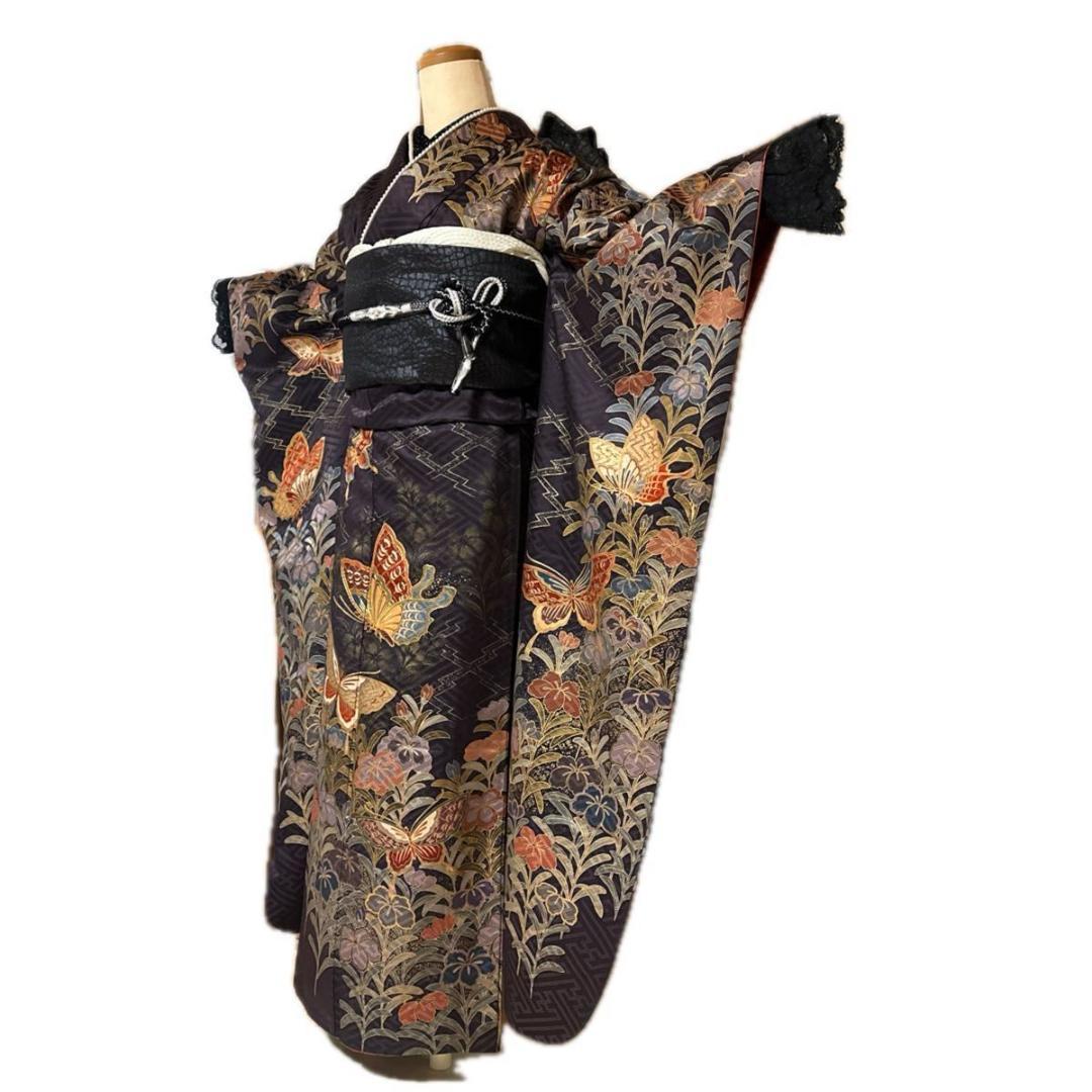 花と蝶シックな華やかMODE-Style♡振袖フルセット　成人式前撮り