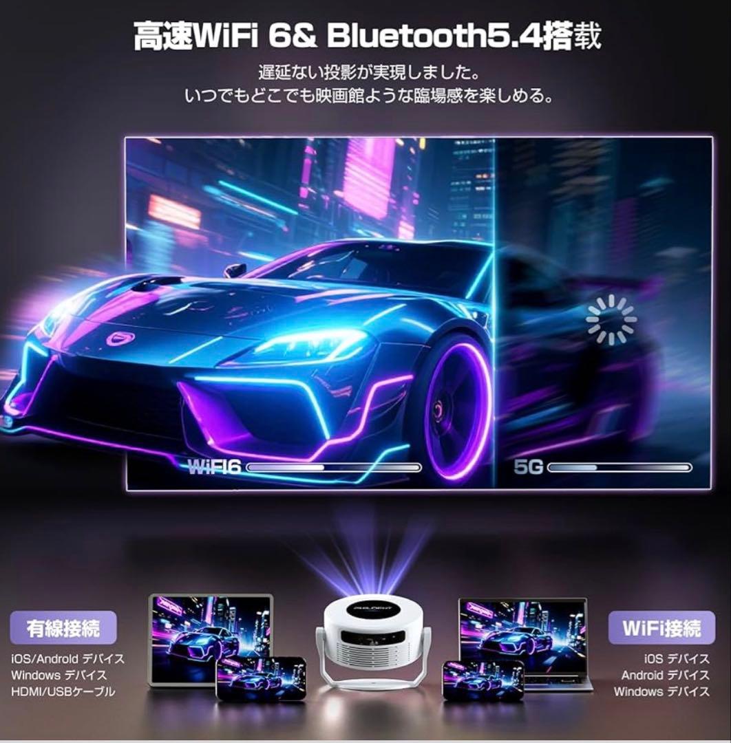 プロジェクター GoogleTV搭載 8K対応HDR高画質1400Ansi