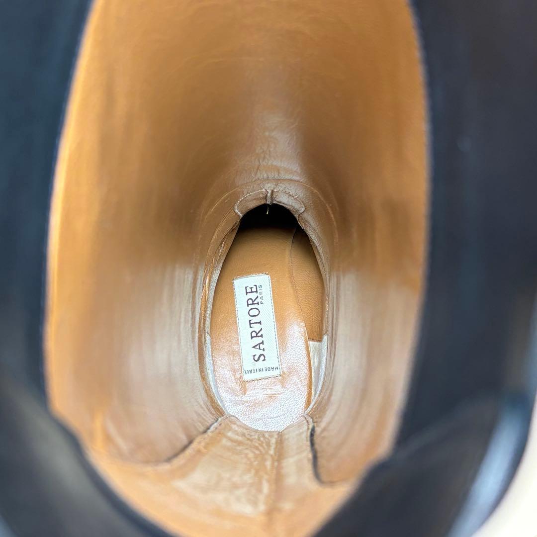 (美品)サルトル ロングブーツ 黒 24cm