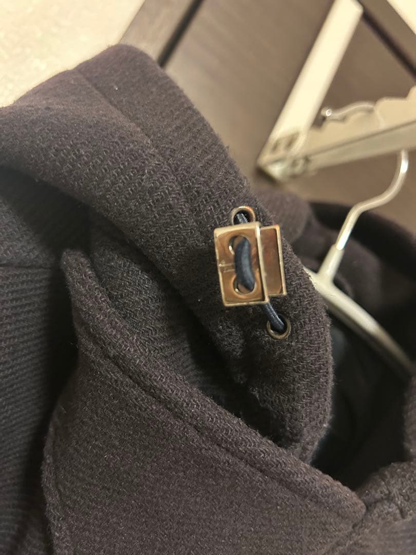 ほっこりHerno ダッフルコート フード付き ダークネイビー