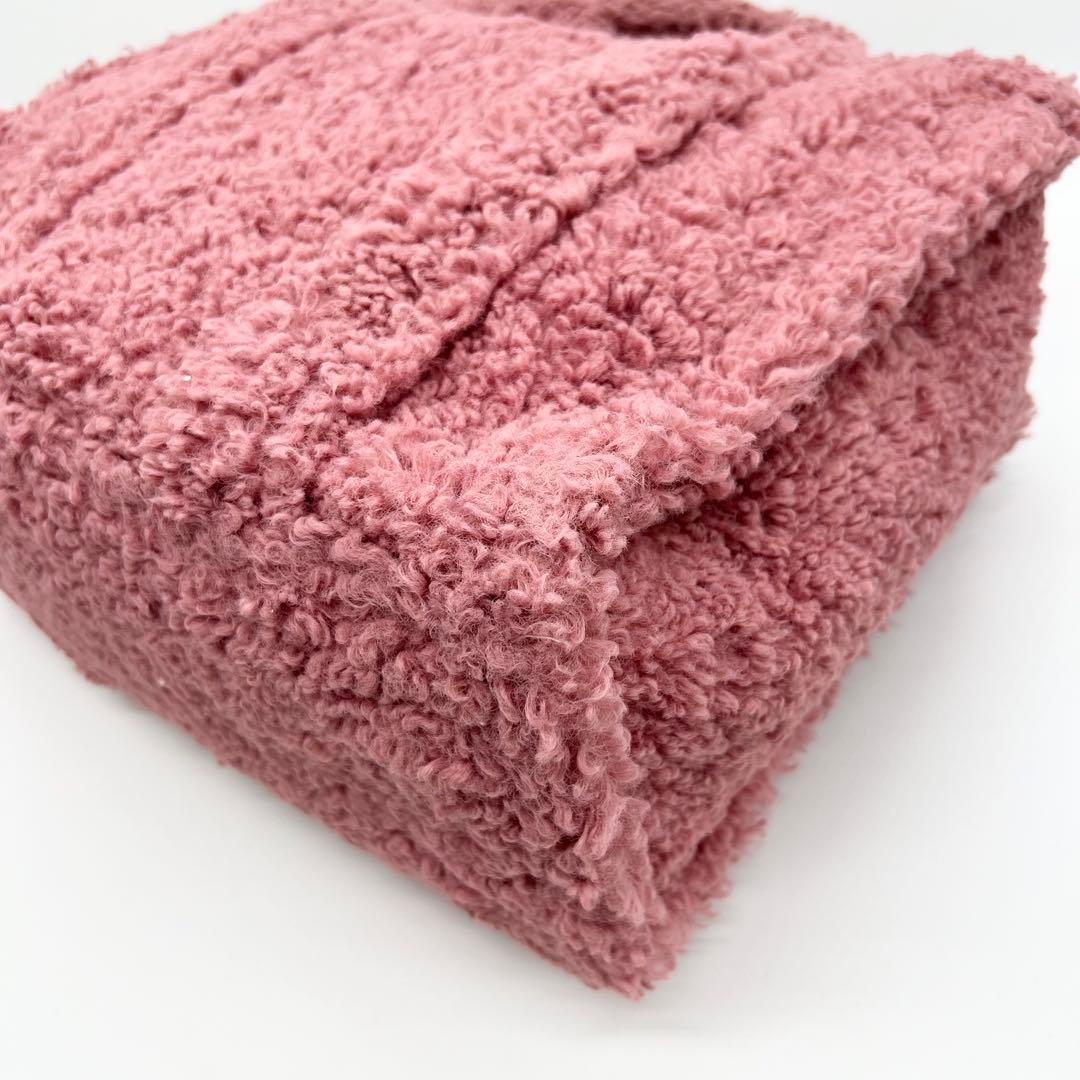 美品✨マークジェイコブス　ザ テディ　ショルダーバッグ　2way　ボア　ピンク