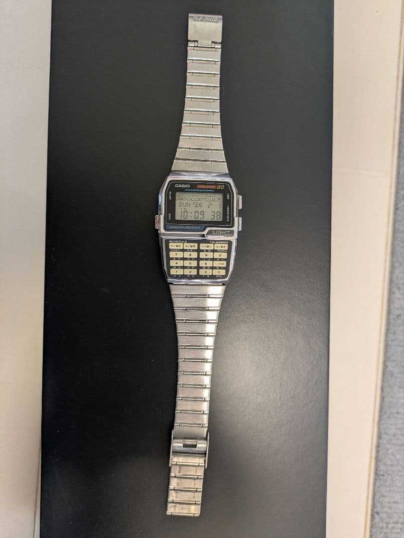美品　CASIO カシオ DATA BANK 80　データバンク　電池新品