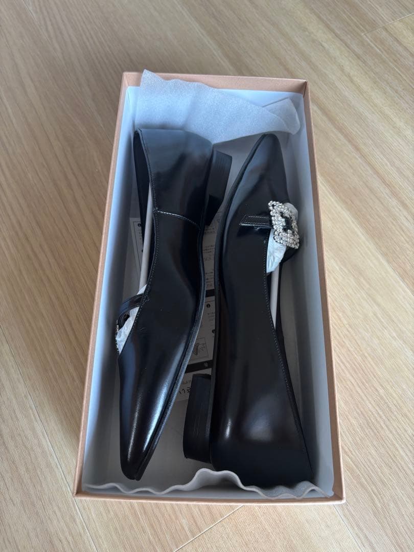 【美品】OHGA オーガ　パンプス　メリージェーン　23cm ブラック