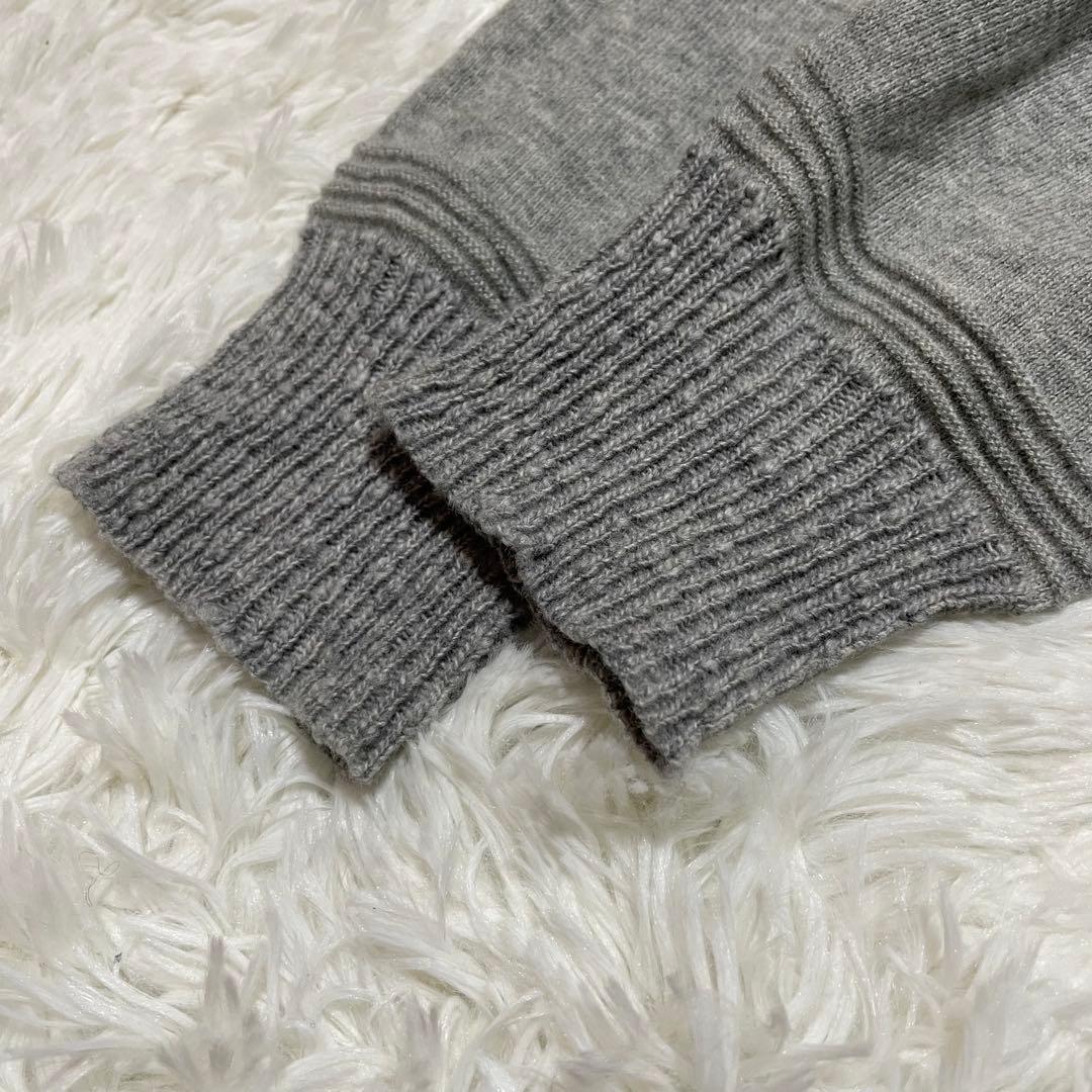 メゾンマルジェラ 17AW タートルネック ネップ加工 ニット グレー Mサイズ