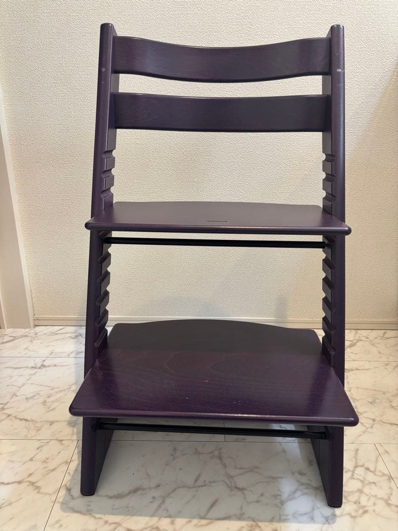 トリップトラップパープル ベビーチェア 調整可能