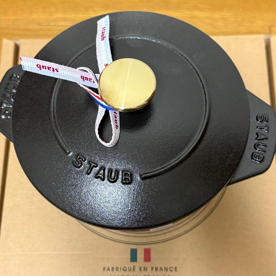 ストウブ ラココットデゴハンM 黒　新品未使用