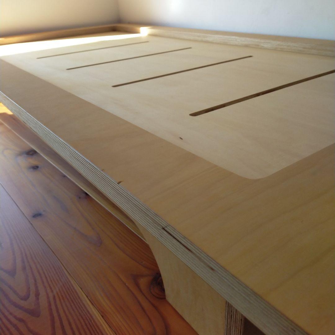 子供用木製ベッド　マットレスつき