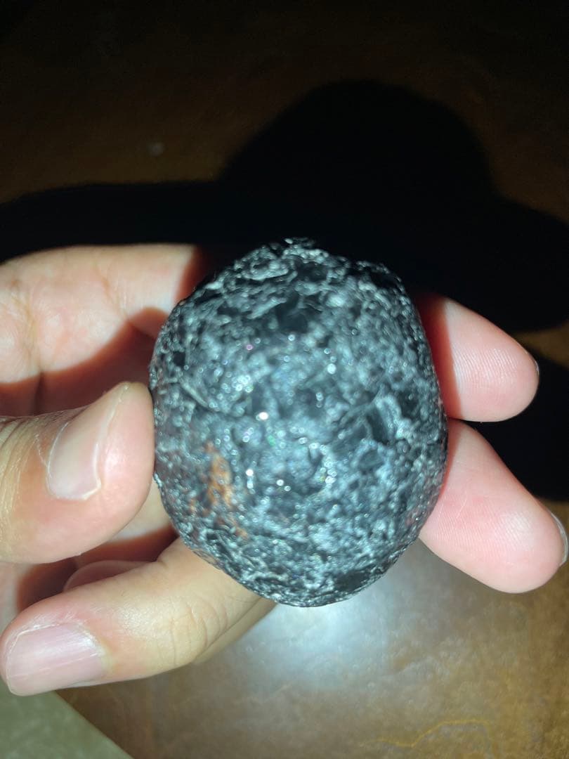 研磨品　十勝石玲瓏　金虹　スペシャルゴールデンレインボーオブシディアン