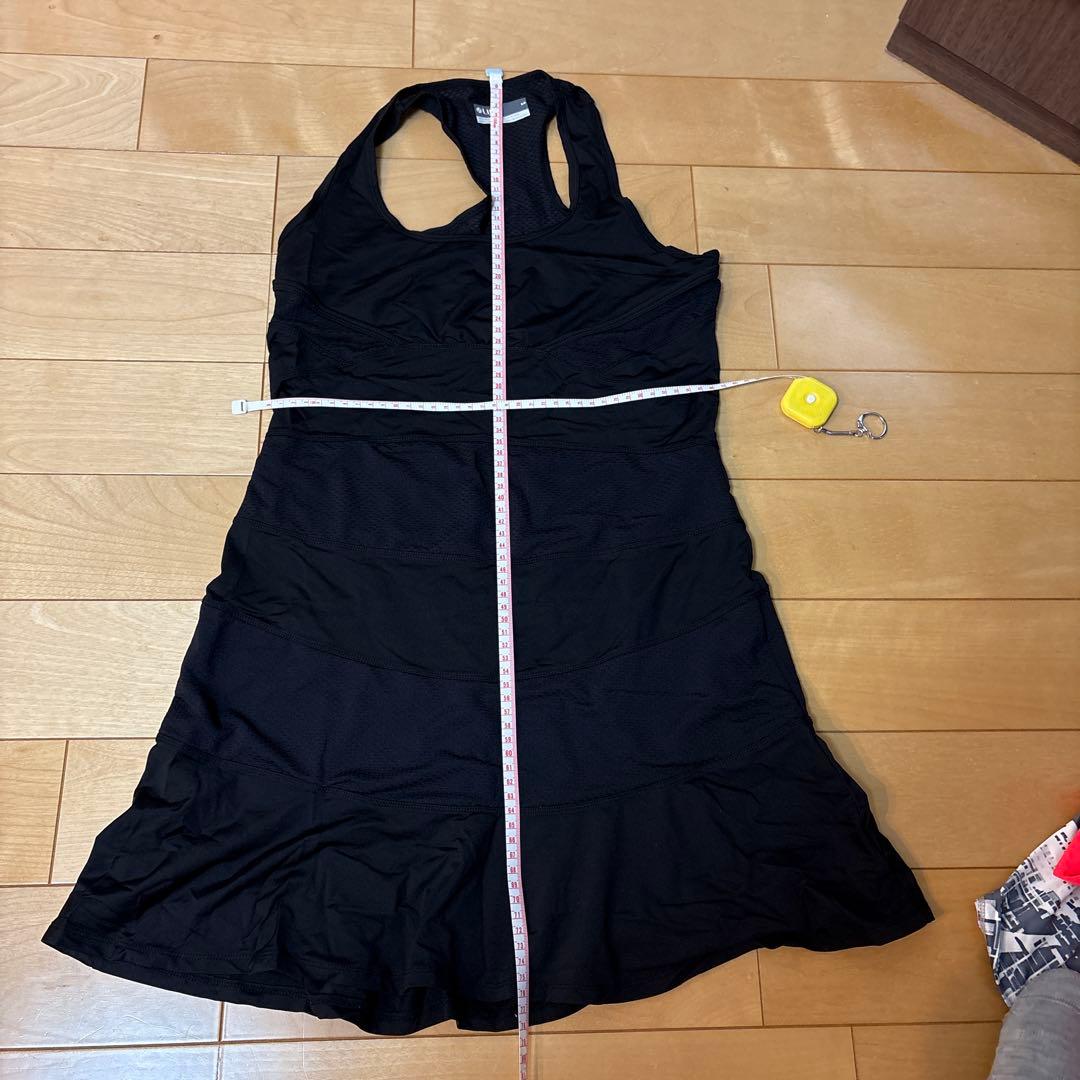 LIja リージャ　テニスウェア　ブラックタンクトップスカート