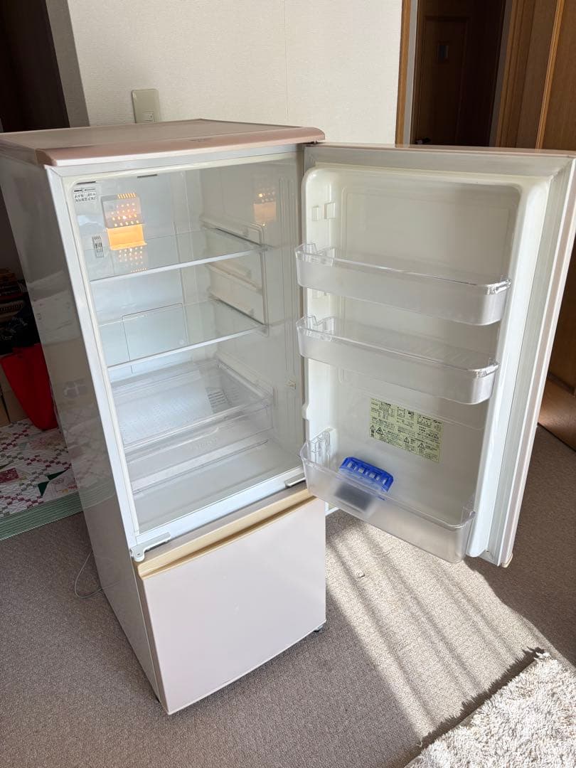 ホワイト 2ドア冷蔵庫